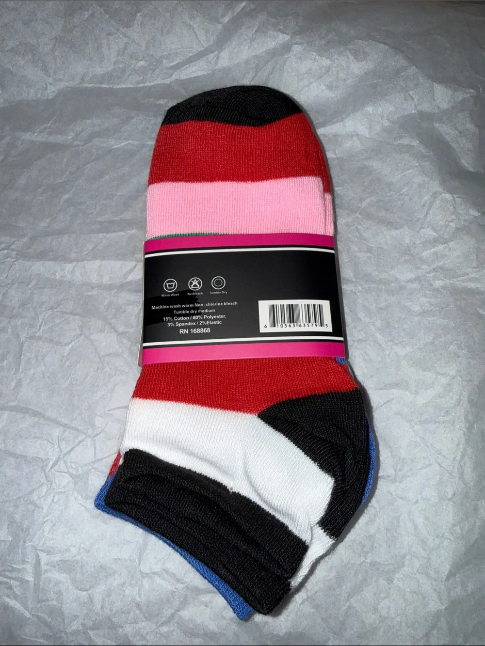 Step Active Striped Socks - (3-Pack)